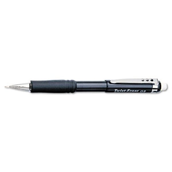 Pentel Pentel QE519A Twist-Erase III Mechanical Pencil  0.9 mm  Black Barrel QE519A